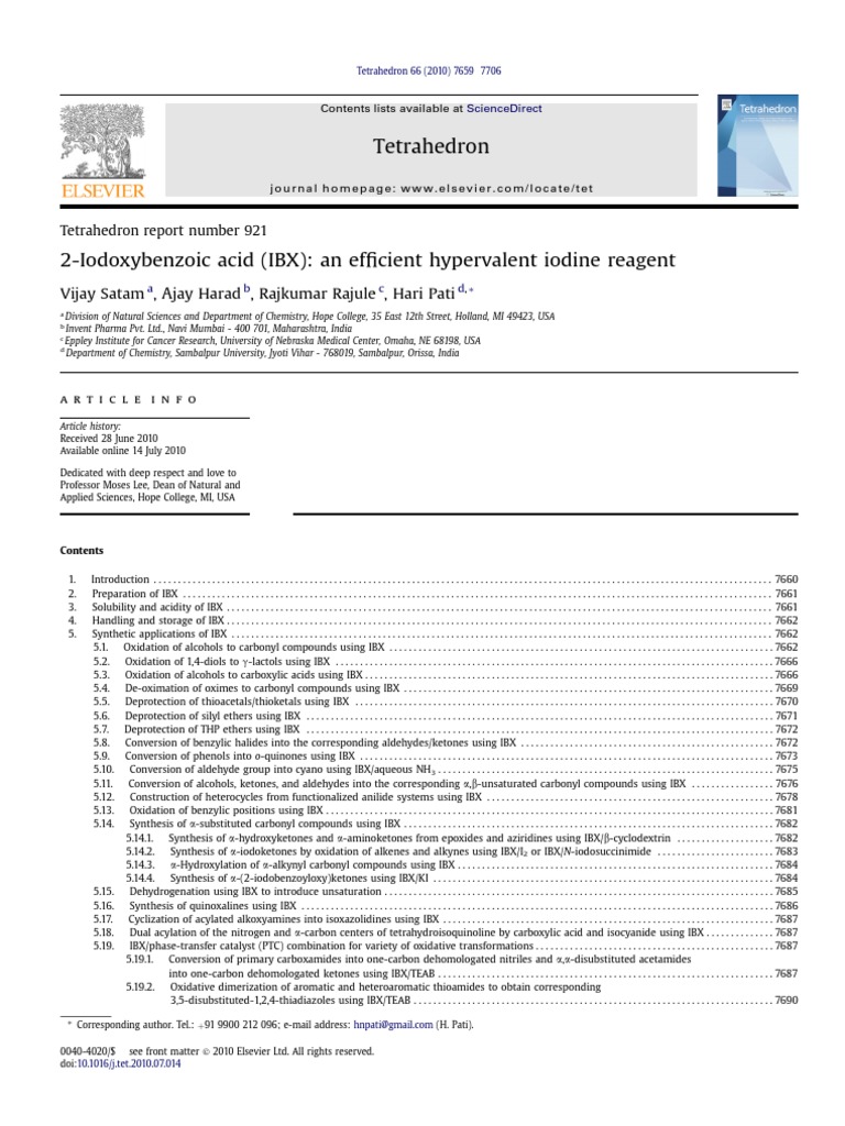 IBX Chemical | PDF | Amine | Aldehyde