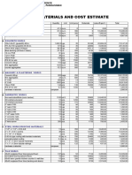 Bill of Materials and Cost Estimate: Earthworks