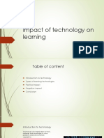 Impact of Technology On Learning