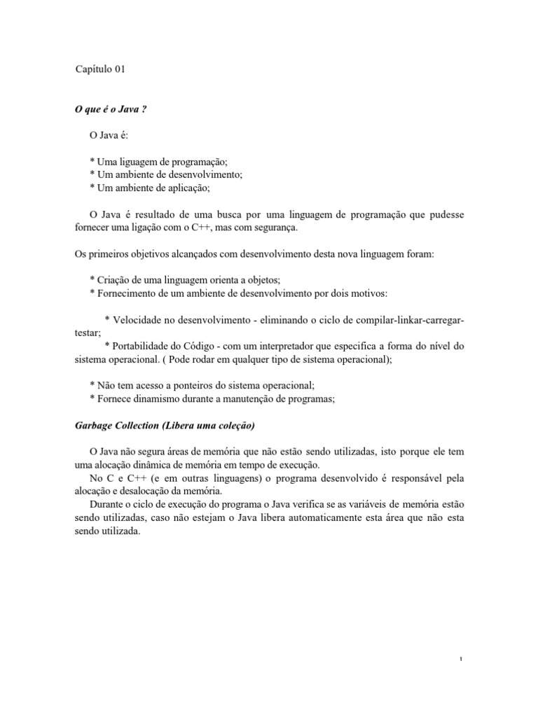 Apostila de Java (PT - BR) | PDF | Classe (programação de computadores ...