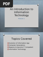 Intro to Info Tech