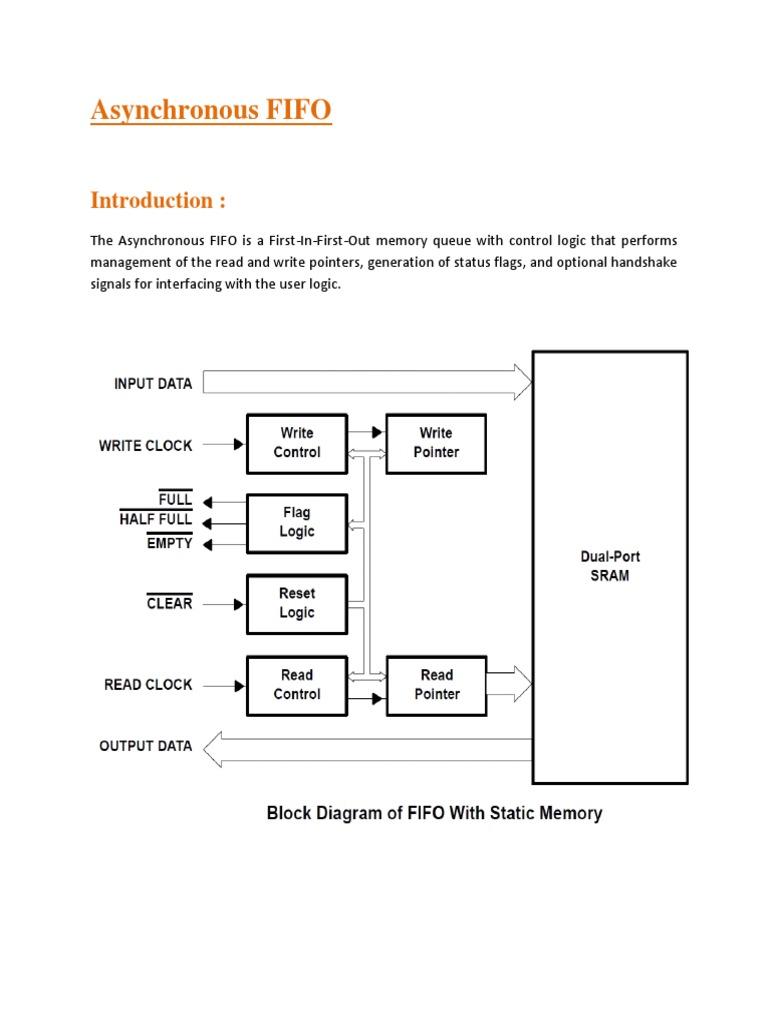Asynchronous FIFO | PDF | Input/Output | Computer Engineering