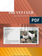 Pre Vet Club: 4Th General Meeting