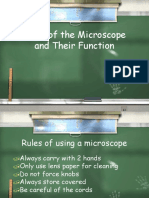 Parts of The Microscope and Their Function