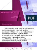 Percent Concentration