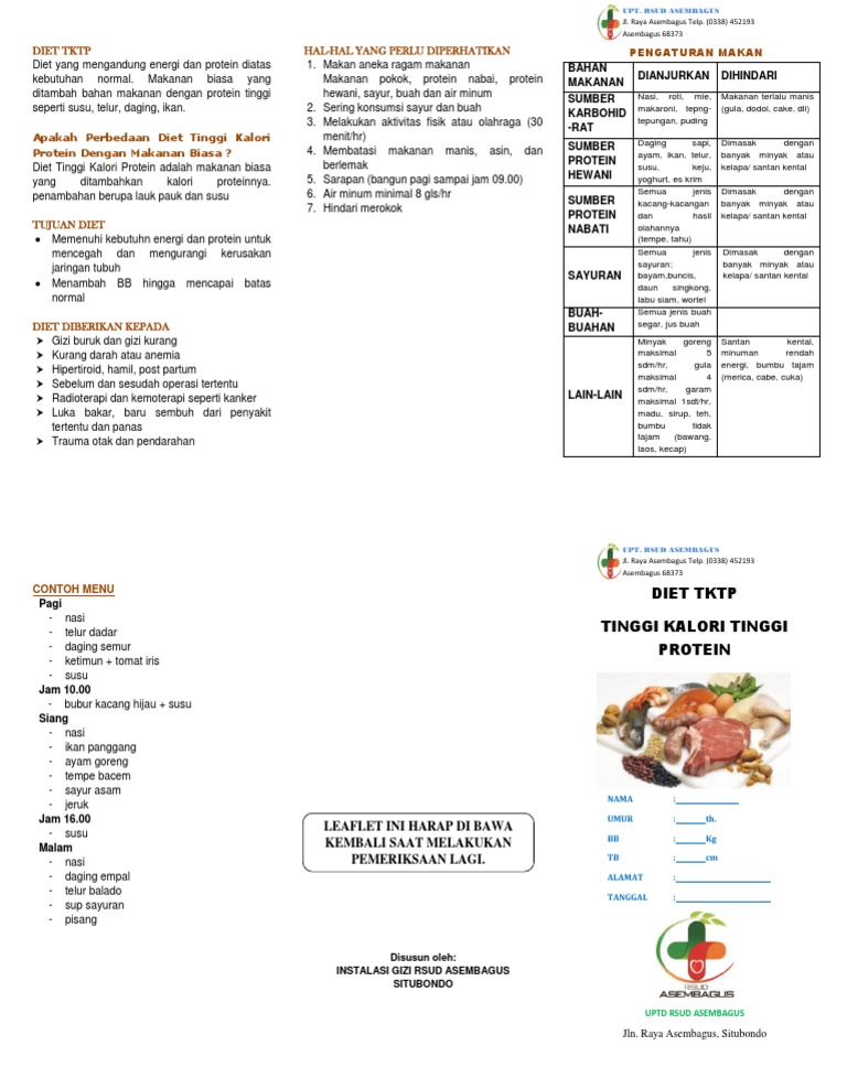 Diet TKTP untuk Kesehatan Optimal | PDF