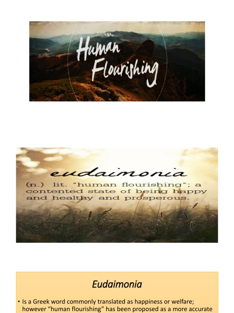 Human Flourishing Ppt Hypothesis Science