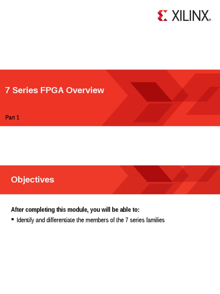 7 Series FPGA Overview PDF | PDF | Field Programmable Gate Array
