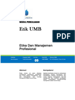 Etik Modul 9 - Etika Dan Manajemen Profesional