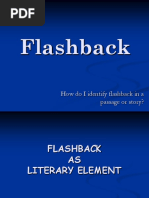 Flashback As Literary Element