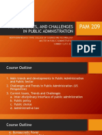 Trends, Issues, and Challenges in Public Admnistration