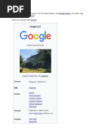 Google LLC: Google Search Google (Disambiguation) Googol