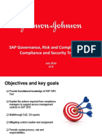 Enterprise SAP GRC Compliance and Security Training