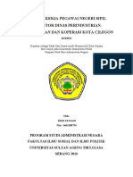 Disiplin Kerja Pegawai Negeri Sipil Di Kantor Dinas Perindustrian Perdagangan Dan Koperasi Kota C PDF