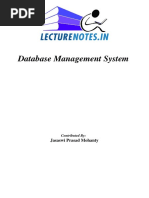 Database Management System by Jasaswi Prasad Mohanty 800957 PDF