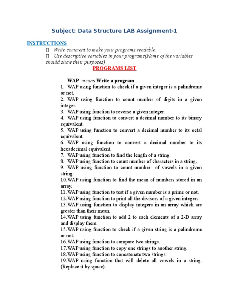 Write Comment To Make Your Programs Readable. Use Descriptive Variables ...