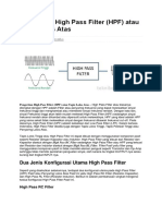 High Pass Filter