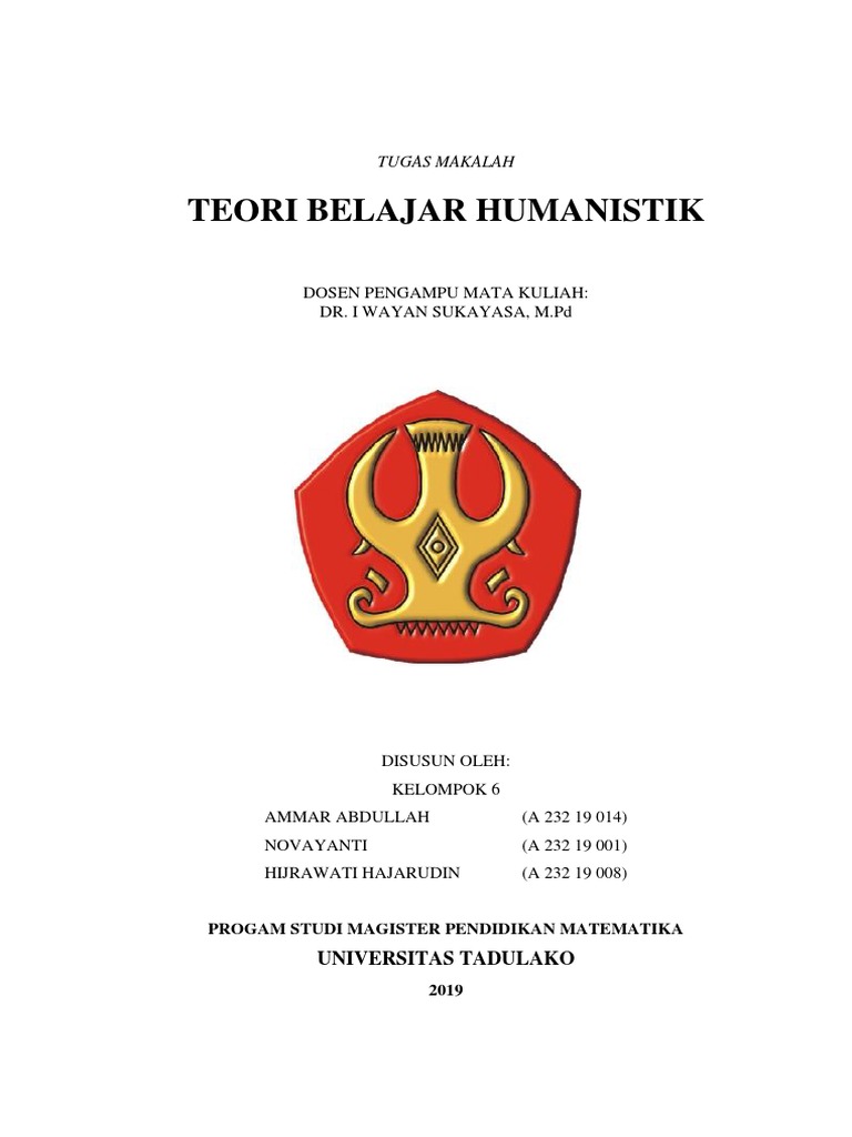 Makalah Teori Belajar Humanistik 3 PDF