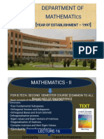 Department of Mathemati