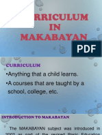Curriculum in Makabayan