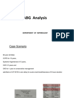 ABG Analysis: Department of Nephrology