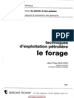 Techniques D'exploitation Pétrolière, Le Forage PDF