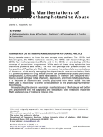 Neurologic Manifestations of Chronic Methamphetamine Abuse: Daniel E. Rusyniak