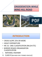 Special Consideration While Aligning Hill Road