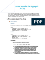 Pengenalan Function Procedure Dan Trigge