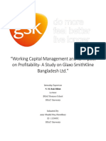 Working Capital Management and Its Impact On Profitability-A Study On Glaxo Smithkline Bangladesh Ltd.
