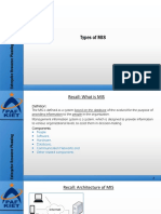 Lecture-II - Types of MIS, Development of ERP, MIS Vs ERP