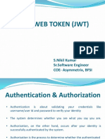 Json Web Token (JWT) : S.Nikil Kumar SR - Software Engineer COE-Asymmetrix, BFSI