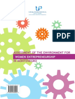 The Assessment of The Environment For Women Entrepreneurship in Montenegro