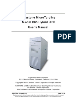 Capstone MicroTurbine Model C65 Hybrid UPS User's Manual