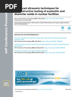 Advanced Ultrasonic Techniques For Nondestructive Testing of Austenitic and Dissimilar Welds in Nuclear Facilities