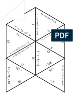 Tarsia Puzzle - Solving Equations | PDF | Puzzles | Games Of Mental Skill