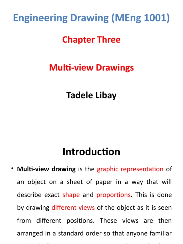 Multi-View Drawing Techniques Explained | PDF | Tangent | Geometry