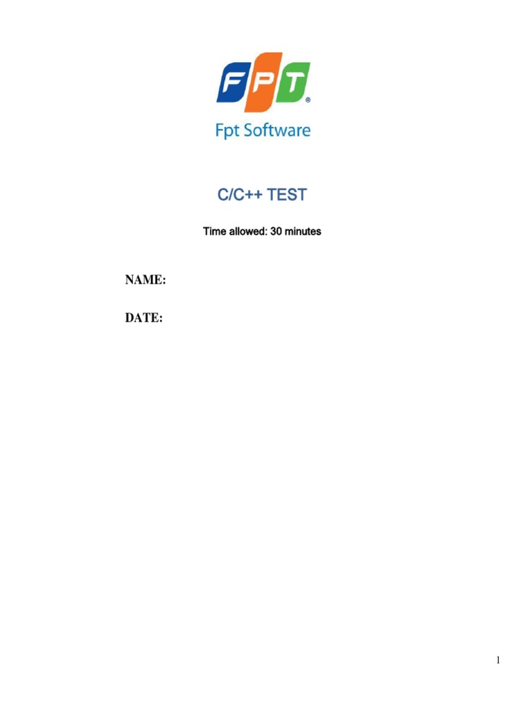 Test C++ | PDF | Software Engineering | Computer Programming
