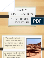 Early Civilization: and The Rise of The State