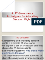 IT Governance Archetypes For Allocating Decision Rights