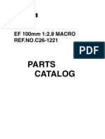 EF 100mm 1:2.8 MACRO Lens Parts Catalog