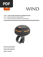 JBL JBL WIND - PRETO 28910851 Manual Portuguese