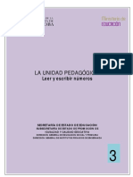 La Unidad Pedagógica. Leer y Escribir Los Números