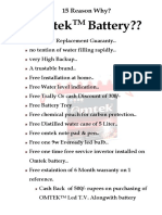 Omtek Battery??: 15 Reason Why?