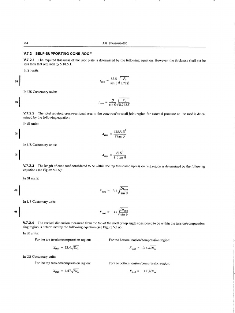 Tank Design API 650 Code | PDF
