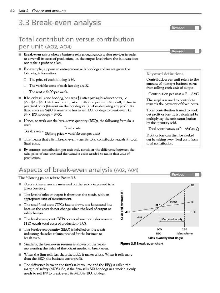3.3 Break Even Analysis ALT 2 | PDF