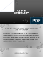CE 443: Hydrology
