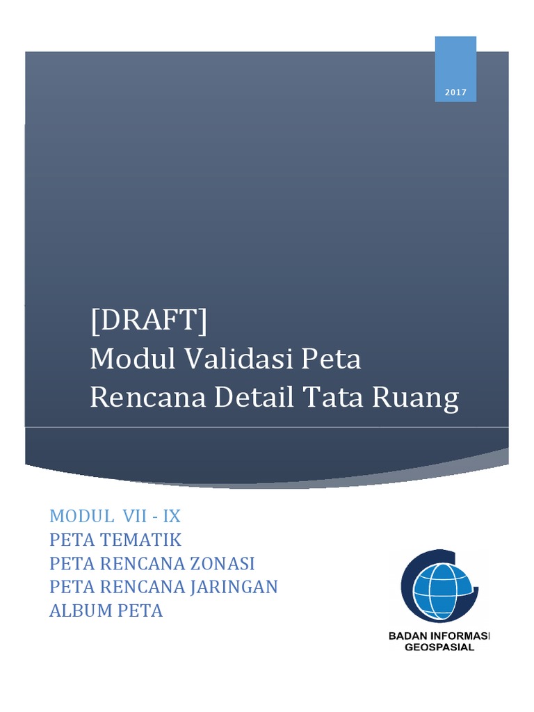 Modul Supervisi Peta Tematik, Rencana, Album Peta Untuk Peta RDTR ...