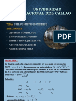 Universidad Nacional del Callao: Reactor CSTR isotérmico para reacciones químicas