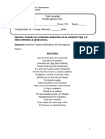 Taller Remedial 3°a Genero Lírico